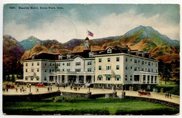 Delcampe - United States 1923 Postcard Stanley Hotel, Estes Park, Colorado; St. Paul & Cedar Rapids RPO Postmark - Rocky Mountains