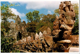 Delcampe - (2 Oø 10) Cambodia Posted To Australia (during COVID-19 Pandemic) Angkor Temple  (UNESCO) - Kambodscha