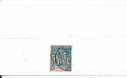 Benin Colonie Française Timbre Au Type Groupe N° 38 Oblitéré Grand Popo Dahomey 26 Janvier 1898 - Used Stamps