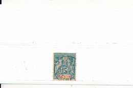 Benin Colonie Française Timbre Au Type Groupe N° 38 Oblitéré Ouidah Dahomey 31 Janvier 1901 - Used Stamps