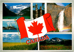 Canada Flag And Various Landscapes - Cartoline Moderne