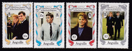 Anguilla 1986 Royal Wedding Sc 683-86 Mint Never Hinged. - Anguilla (1968-...)