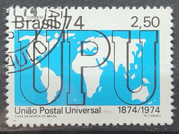 C 858 Brazil Stamp Centennial Of The Universal Postal Union UPU Postal Services 1974 Circulated 2 - Usati