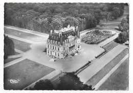 DANGU EURE - VUE AERIENNE DU CHATEAU - RARE VUE DES EDITIONS CIM, CACHETS  RONDS SAINT CLAIR SUR EPTE SEINE ET OISE 1959 - Dangu