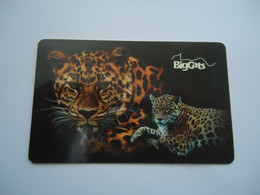 GREECE USED  PREPAID  CARDS ANIMALS TIGER - Dschungel