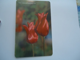 TURKEY USED  CARDS  FLOWERS TULIP - Blumen