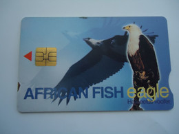 SOUTH AFRICA  USED  CARDS   BIRD BIRDS  EAGLES - Águilas & Aves De Presa