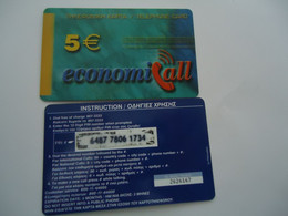 GREECE USED PREPAID CARDS  ECONOMICALL - Jungle