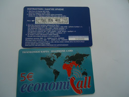 GREECE USED PREPAID CARDS  ECONOMICALL - Selva