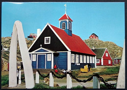 Greenland 1978 THE OLD CHURCH AT HOLSTEINSBORG Cards HOLSTEINSBORG 1-11-1978 ( Lot 707 ) - Greenland