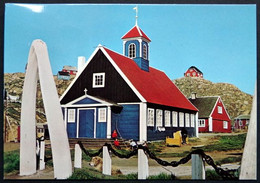 Greenland 1978 THE OLD CHURCH AT HOLSTEINSBORG Cards HOLSTEINSBORG 1-11-1978 ( Lot 708 ) - Groenland