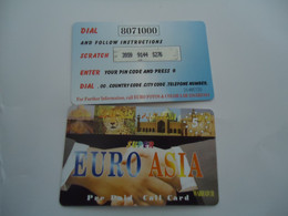 GREECE USED PREPAID   CARDS  EURO ASIA - Giungla