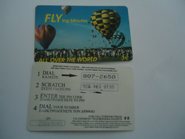 GREECE USED  PREPAID   FLY  BALLON - Landscapes