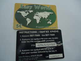 GREECE USED  PREPAID  EASY WORLD - Paysages