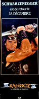 Affiche 60 X 160 Cm 100 % Originale De 1985 Kalidor Arnold Schwarzenegger - Affiches & Posters