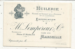 Publicité 6 Pages, HUILERIE,exportation,  M. LEMPEREUR & Cie ,  Marseille, 3 Scans, Tarifs 1896 - Reclame