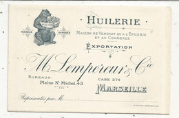 Publicité 6 Pages, HUILERIE,exportation,  M. LEMPEREUR & Cie ,  Marseille, 3 Scans, Tarifs 1896 - Advertising