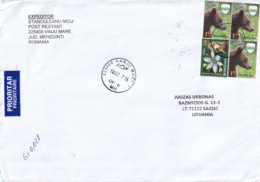 ROMANIA 2017 Postal Cover VINJU MARE Sakiai Lithuanai - Lettres & Documents