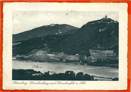 Delcampe - D004_PETERSBERG,  DRACHENBURG Und DRACHENFELS A. RH. SENT With 3 STAMPS - Drachenfels