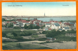 Delcampe - D004_GRÜSS Aus SCHLESWIG * TOTALANSICHT * FLEDPOST 1916 - Schleswig
