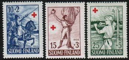 1955 Finland, Red Cross, Complete Set  **. - Unused Stamps