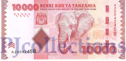 TANZANIA 10000 SHILINGI 2010 PICK 44a UNC PREFIX "AZ" - Tanzanie