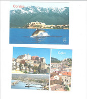 Delcampe - CORSE CALVI  LOT DE 2 CARTES            **     A  SAISIR **** - Calvi