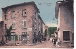 Delcampe - VIRIVILLE                            RUE DE LA GARE - Viriville