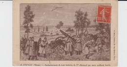 Delcampe - MEUSE -  A STENAY - Anéantissement De Trois Batteries De 77 Allemand Par Notre Artillerie Lourde - Stenay
