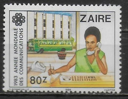 Delcampe - ZAIRE    N° 1160   * *  ( Cote 8e ) Communication Telephone Bus - Télécom