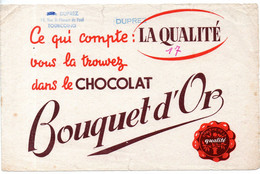 Buvard CHOCOLAT BOUQUET D'OR  (M5131) - Chocolat