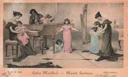 Fantaisies - Colin Maillard - Maude Goodman - Série Riche 3 - Colorisé - Enfant - Piano - Carte Postale Ancienne - Autres & Non Classés