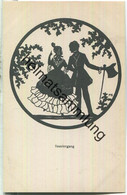 Delcampe - Spaziergang - Silhouette M. Behrens - Verlag A. R. & C. I. B. - Scherenschnitt - Silhouette