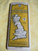 Automobile Map Of Great Britain/ ABERYSTWYTH-SHREWSBURY/John Bartholomew & Son/ Edinburgh/1947         PGC489 - Strassenkarten