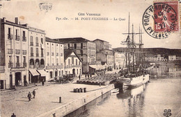 FRANCE - 66 - PORT VENDRES - Le Quai - MTIL - Bateau - Carte Postale Ancienne - Port Vendres