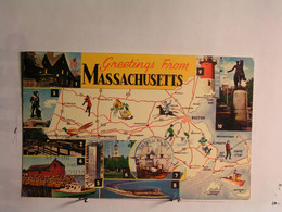 Massachusetts - Vues Diverses - Timbre - Altri & Non Classificati