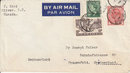 Canada Lettre Pour La Suisse 1951 - 1903-1954 Reyes