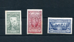 1924.COSTA RICA.YVERT 133S/35S*.NUEVOS CON FIJASELLOS(MH)SIN DENTAR.CATALOGO 45€ - Costa Rica