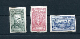 1924.COSTA RICA.YVERT 133/35*.NUEVOS CON FIJASELLOS(MH).CATALOGO 45€ - Costa Rica