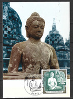 FRANCE. N°2036 De 1979 Sur Carte Maximum. Temple De Borobudur. - Bouddhisme