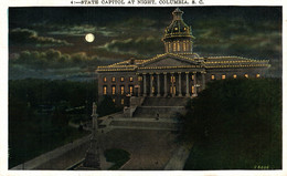 N°36368 Z -cpsm Columbia State Capitol At Night - Columbia