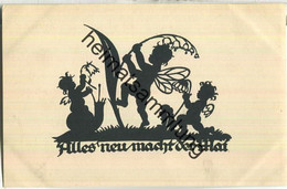 Delcampe - Alles Neu Macht Der Mai - A. M. Schwindt - Hess. Heimat-Verlag Darmstadt - Scherenschnitt - Silhouette