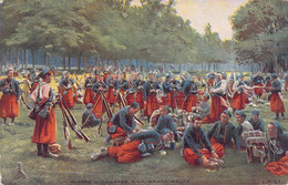 Patriotique - Zouaves A La Grande Halte  - Carte Postale Ancienne - Patriotic