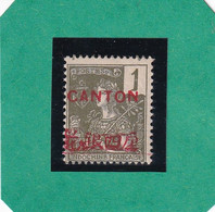 FRANCE (ex-colonies Et Protectorats) : CANTON Y/T N° 33* - Unused Stamps