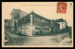 Delcampe - * TONNERRE - Inauguration Du Marché Couvert - 17 Avril 1904 - Animée - Edit. Bazar MAILLOT - 1908 - Tonnerre