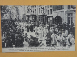 Delcampe - Louvain Couronnement De La Statue Miraculeuse De N D Des Fièvres, Le 16 Juin 1907 La Procession Le Clergé,les Abbés... - Leuven