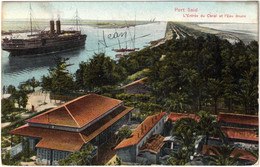 Egypte - Port Saïd - L'entrée Du Canal Et L'eau Douce - Carte Postale Pour Toulon (France) - Port Said