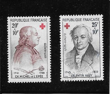 1959 Croix-Rouge N°s 1226 & 1227 - Croix Rouge