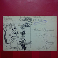 ILLUSTRATEUR FAIT MAIN SATIRIQUE CORRESPONDNACE MILITAIRE CACHET HOPITAL ALENCON - 1900-1949