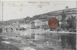 Delcampe - AA+....BOUILLON ..-- Pris Du REMPART , Canards . LAVANDIERES . 1910 Vers BXL ( Melle LEDUC ) . Vverso . - Bouillon